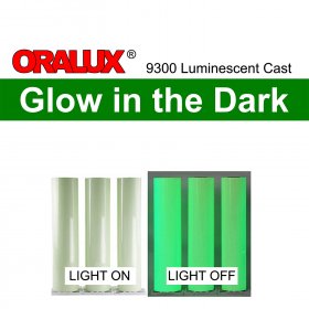 ORACAL ORALUX 9300, GLOW IN THE DARK, 12" X 12" ORACAL ORALUX 9300, GLOW IN THE DARK, 12" X 12"
