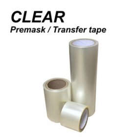 24'' x 300' Application Transfer tape Premask -Medium Tack CLEAR