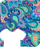 SISER 12" X 24" Paisley Party HTV PATTERNS