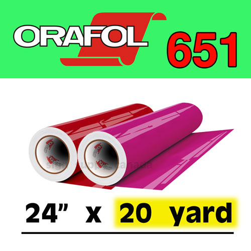 Oracal 651 Intermediate Permanent Vinyl 24 x 20 yard [65120Y24] 78.