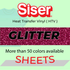 Siser Glitter Heat Transfer Vinyl (HTV) 12 x 12 Siser Glitter Heat Transfer Vinyl (HTV) 12 x 12