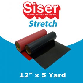 Siser STRETCH Heat Transfer 12in x 5 Yards - Bright Red Siser STRETCH Heat Transfer 12in x 5 Yards - Bright Red