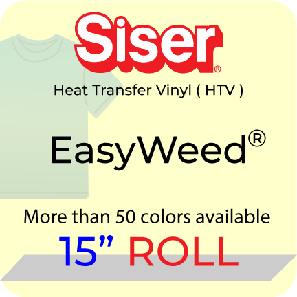 Siser EasyWeed Heat Transfer 15" roll (5 yard to 50 yard)