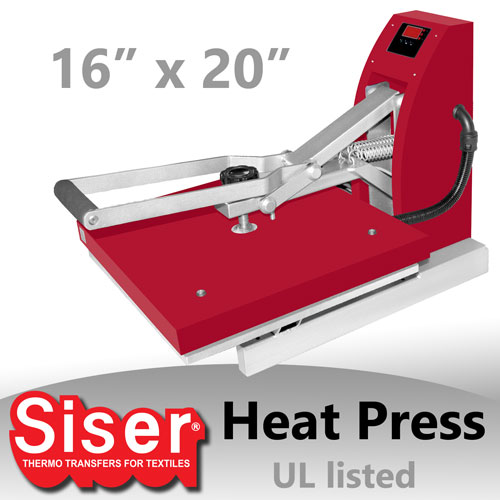 Siser 16"x20 Digital Clam Heat Press UL Approved