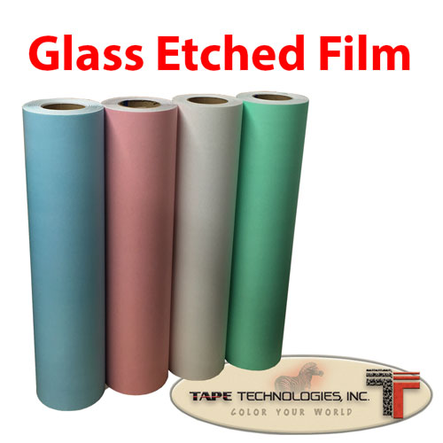 Color Etched frosted Glass Film 24 X 1YD Made in the USA [EV5Y] 87.