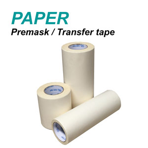 12'' x 300' Lay Flat Transfer tape - Paper High Tack Premask